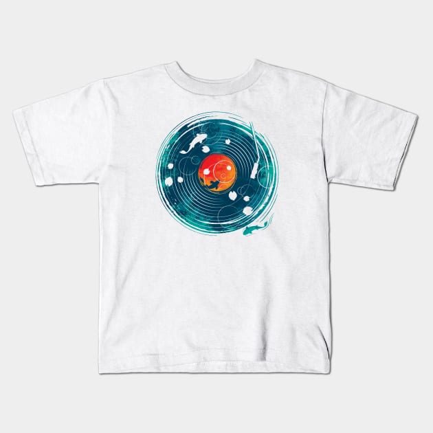 Sound of Water Kids T-Shirt by StevenToang